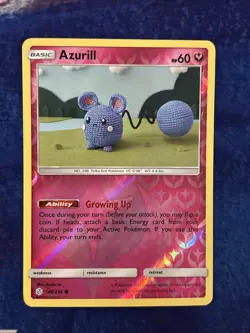 Pokemon Azurill Reverse Holo # 146/236 - Cosmic Eclipse - LP - Image 1