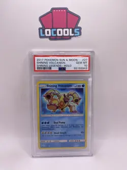 2017 POKEMON SUN & MOON SHINING LEGENDS #27 SHINING VOLCANION-HOLO PSA 10 - Image 1