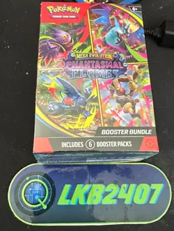 Pokemon TCG Phantasmal Flames Booster Bundle | Factory Sealed | 6 Packs - Image 1