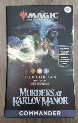 Magic The Gathering: Murders at Karlov Manor-Deep Clue Sea•Commander Deck-Sealed - Image 1