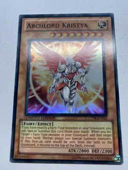 Yu-Gi-Oh! Archlord Kristya Super Rare Limited Edition CT08-EN010 MP - Image 1