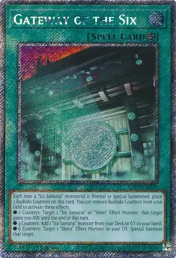 Yugioh! Gateway of the Six - RA03-EN229 - Platinum Secret Rare - 1st Edition Nea - Image 1