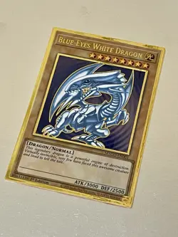 Blue-Eyes White Dragon | MAGO-EN001 | Premium Gold Rare | LP | 1st Ed | YuGiOh! - Image 1