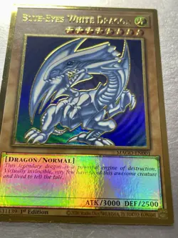 Blue-Eyes White Dragon | MAGO-EN001 | Premium Gold Rare | LP | 1st Ed | YuGiOh! - Image 2