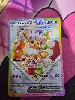 Eevee Ex SVP174 Black Star Promo Prismatic Evolution UPC Pokemon Card - Image 1