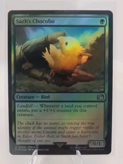 MTG Final Fantasy, Sazh's Chocobo Foil NM 0200 - Image 1