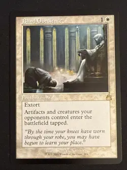 1x Blind Obedience (303) Retro Framed Ravnica Remastered LP MTG Magic x1 MKE - Image 1