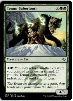 Temur Sabertooth Normal U Fate Reforged 141 LP - Image 1