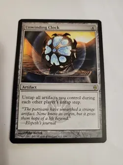 MTG Phyrexia Unwinding Clock Card New Magic: The Gathering NEVER PLAYED NM - Image 1