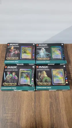 Magic the Gathering: LOTR : Tales of Middle-earth Commander Deck LOT Damaged Box - Image 1