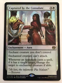MTG Kaladesh Captured by the Consulate Foil 008/264 NM Rare - Image 1