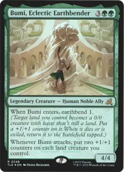 Bumi, Eclectic Earthbender (Foil) MTG Avatar (TLE) 0248 Make Offer - Image 1