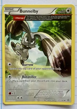 Pokemon TCG Bunnelby Primal Clash 121/160 Regular Uncommon - Image 1