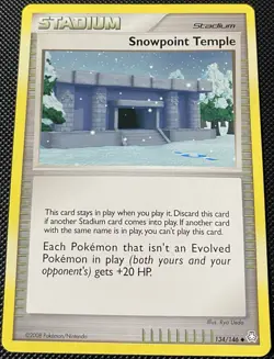 Snowpoint Temple 134/146 Legends Awakened Regular - Pokemon Card - Image 1