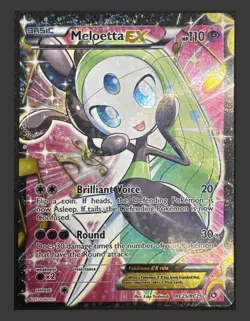 Meloetta EX RC25/RC25 Legendary Treasure Full Art Holo Pokemon TCG - Image 1