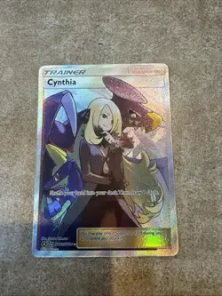 Cynthia Full Art Pokemon TCG Supporter Trainer Card Hidden Fates SV82/SV94 - Image 1