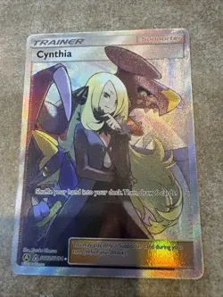 Cynthia Full Art Pokemon TCG Supporter Trainer Card Hidden Fates SV82/SV94 - Image 4