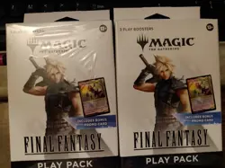 MAGIC THE GATHERING FINAL FANTASY PLAY PACK 3 PLAY BOOSTERS AND PROMO 2 BOXES - Image 1