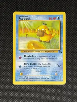 Pokemon TCG PSYDUCK 53/62 Fossil Set Unlimited WOTC - Image 1