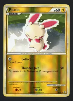 Plusle 36/95 Reverse Unleashed Uncommon Pokemon TCG - Image 1