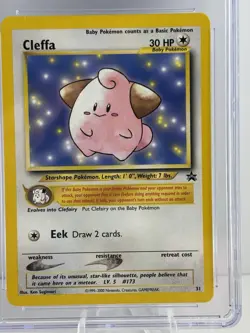 Cleffa 31/53 Wotc Black Star Promo Vintage Regular Pokemon NM CGC 9.0 MINT - Image 2