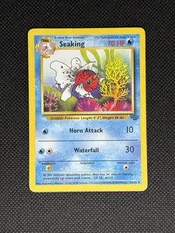 Pokemon TCG SEAKING 46/64 Jungle Set Unlimited WOTC - Image 1