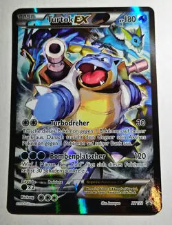 Pokemon Karte Turtok EX (Blastoise) XY122 holo | XY Black Star Promos DE 2016 - Image 1