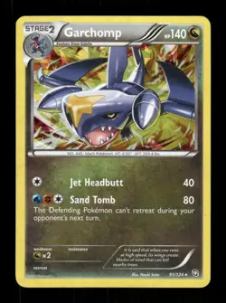 Pokemon Deck Exclusives #091/124 Garchomp Holo Rare Cracked Ice - Image 1
