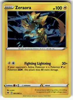 Zeraora - (Cosmos Holo) 061/185 NM Pokemon Card TCG - Image 1