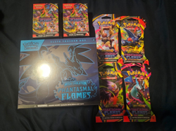 Pokemon TCG Phantasmal Flames ETB, 2 Booster Bundles, 4 blister pack art set - Image 1