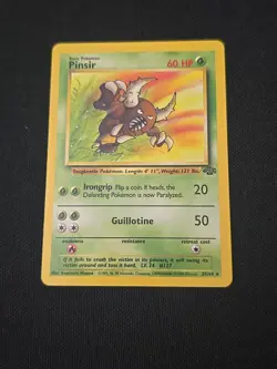 Pinsir 25/64 Jungle Regular Black Star Rare WOTC Vintage Pokemon TCG LP - Image 1