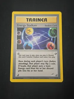 Energy Stadium 99/105 Neo Destiny Regular WOTC Vintage Pokemon TCG Light Played - Image 1