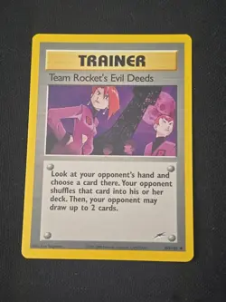 Team Rocket's Evil Deeds 103/105 Neo Destiny Regular WOTC Vintage Pokemon TCG LP - Image 1