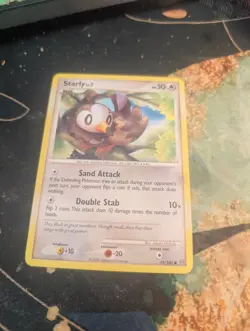 Starly 75/100 Common Stormfront Pokemon Near Mint - Image 1