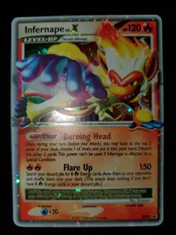 Infernape Lv.X DP10 Holo Black Star Promo Pokemon TCG Card Diamond and Pearl MP - Image 3