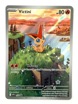 Pokemon TCG Victini 208 Illustration Rare Promo Sv: Scarlet & Violet Promos - Image 1