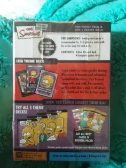 The Simpsons Trading Card Game Lisa Simpson Theme 1-player Deck 40 Cards 2003 - Image 2