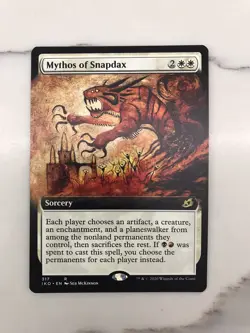 Mythos of Snapdax Extended Borderless MTG Magic the Gathering Card NM Mint IKO - Image 1