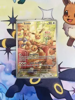 Eevee 188/167 Illustration Rare Twilight Masquerade Pokemon NM Pokemon Card - Image 1