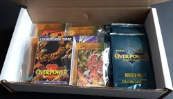 MARVEL OVERPOWER : 100 MISSION CONTROL CARDS , SIX BOOSTER PACKS & STARTER DECK - Image 1