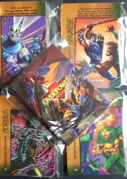 MARVEL OVERPOWER : 100 MISSION CONTROL CARDS , SIX BOOSTER PACKS & STARTER DECK - Image 4