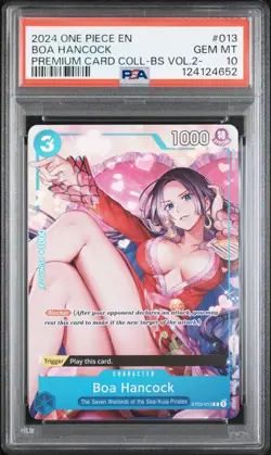 2024 One Piece Boa Hancock ST03-013 Premium Card Collection FOIL PSA 10 GEM MINT - Image 1