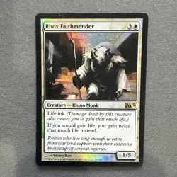 Rhox Faithmender Foil Played - M13 Magic MTG x1 - Image 1