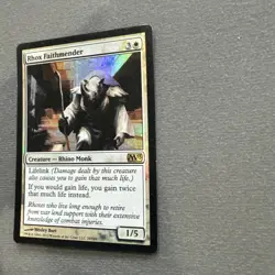 Rhox Faithmender Foil Played - M13 Magic MTG x1 - Image 3