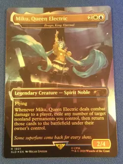 Miku, Queen Electric (Brago, King Eternal) Hatsune Miku secret lair Foil - NM - Image 1
