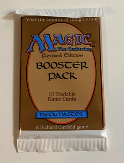 MTG - Revised Booster Pack - Magic the Gathering, Factory Sealed 1994 - Image 1