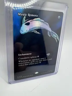 Mystic Remora (Borderless Foil) Mythic MTG Avatar Eternal 0016 Never Played - Image 3