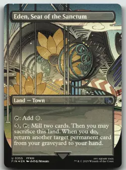 Eden, Seat of the Sanctum (Borderless) foil U FINAL FANTASY 355 NM - Image 1