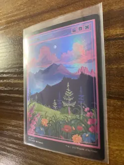 MTG✨Pixel MOUNTAIN (Full Art) FOIL✨SLD v_.02 MINT RARE Land Jubilee UNPLAYED ! - Image 3