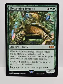 Blossoming Tortoise Wilds of Eldraine Regular MTG Magic The Gathering - Image 1